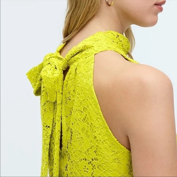 J.Crew Tie Neck Top In Lace AG853 - Picture 3 of 3